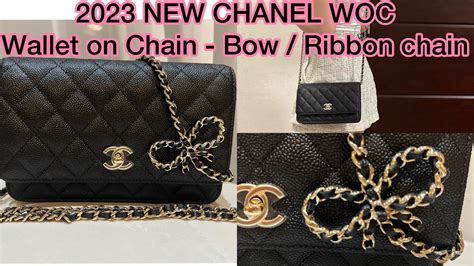 chanel chain on wok|Chanel woc on chain.